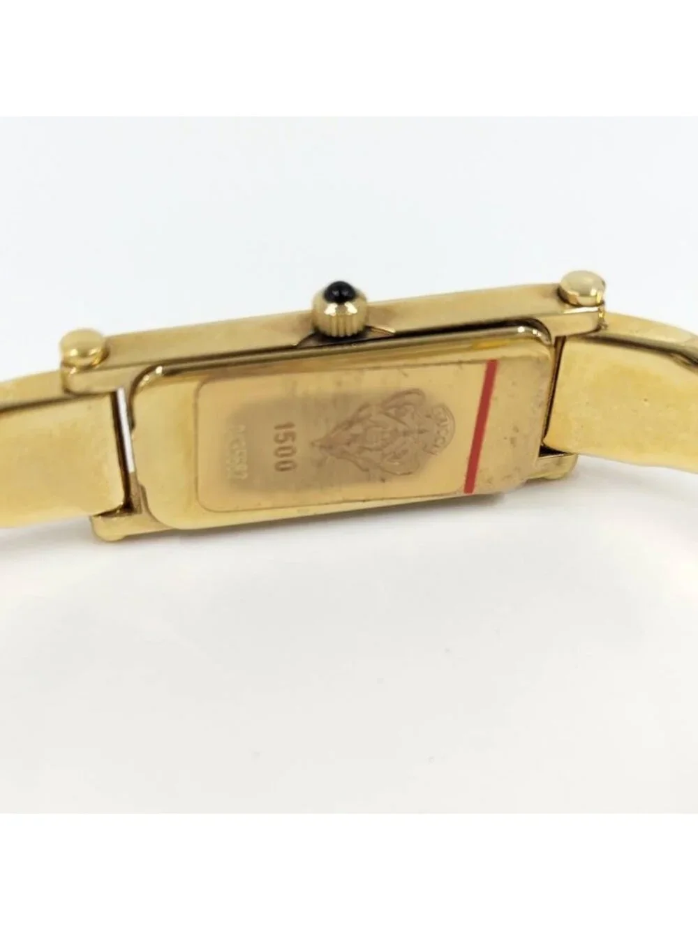 Gucci Bangle Watch Quartz SS Gold Shell